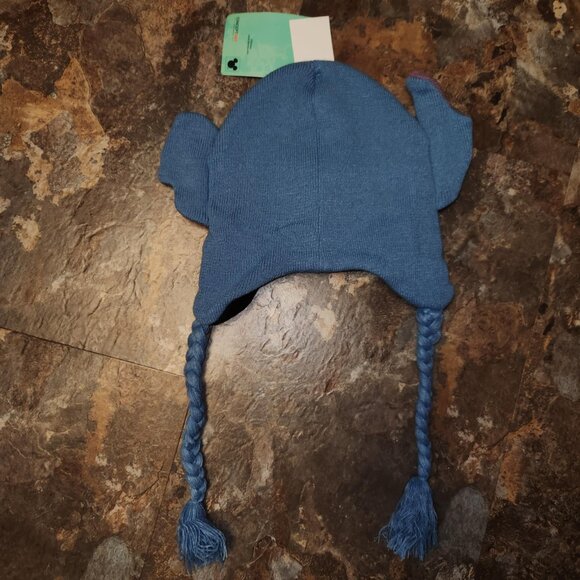 Disney Stitch Beanie Winter Knit Hat with 3D Ears and Tassels - NWT - Picture 4 of 4